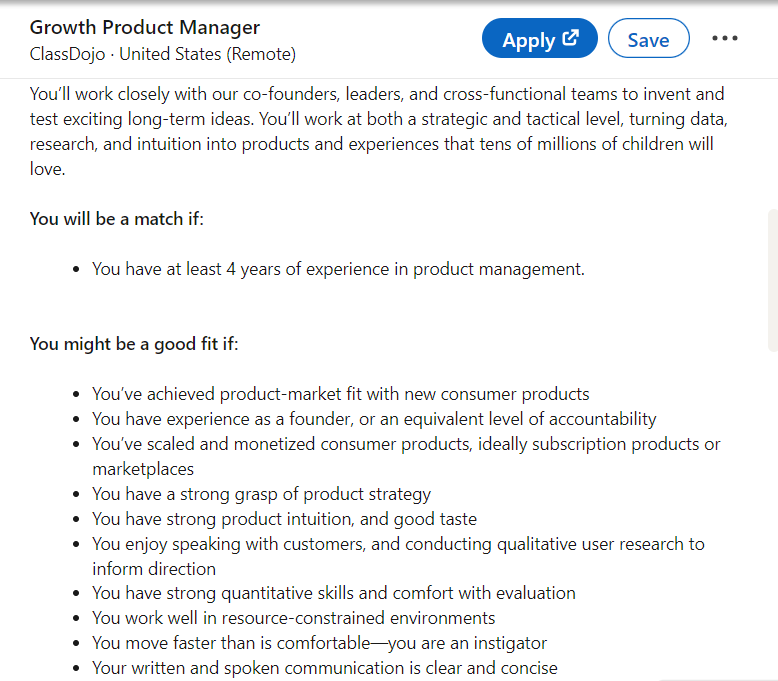 Blog image: ClassDojo Growth Product Manager Job Description