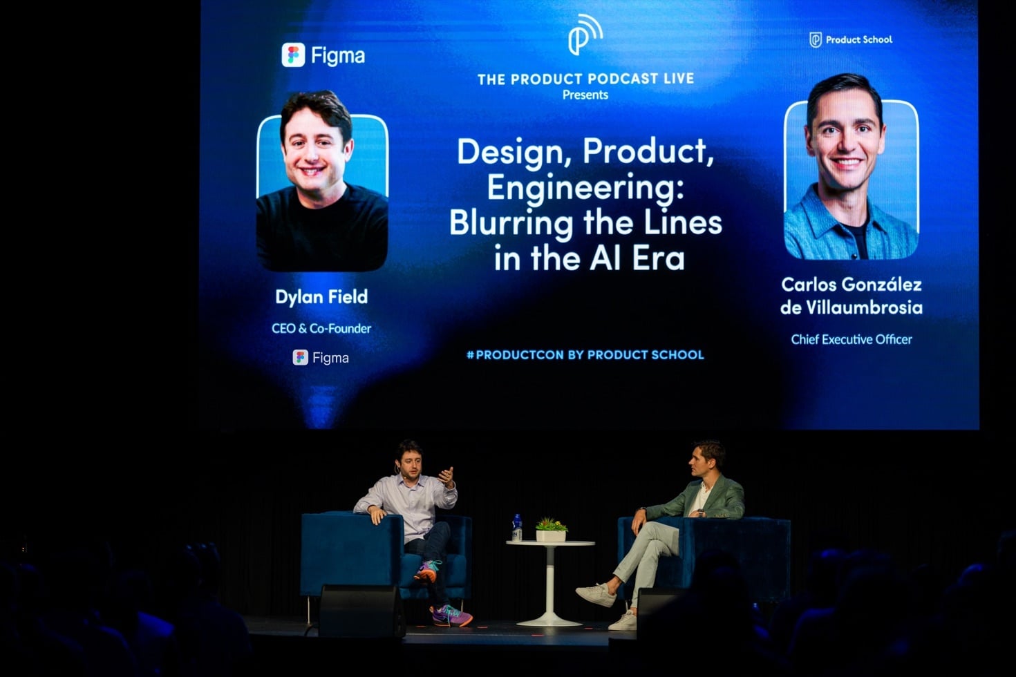 Speakers on stage at ProductCon