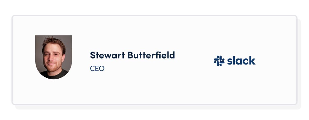 Stewart Butterfield Slack CEO