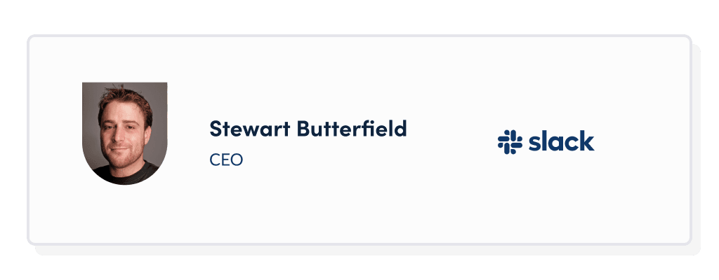Stewart Butterfield Slack CEO