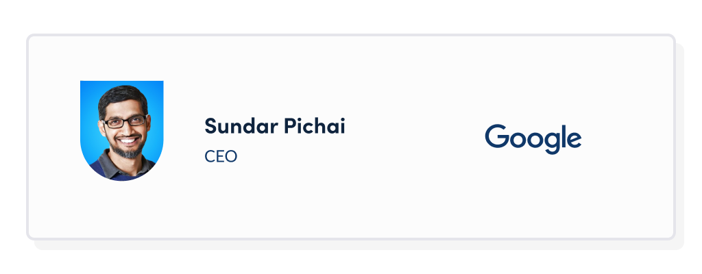 Sundar Pichai Alphabet CEO