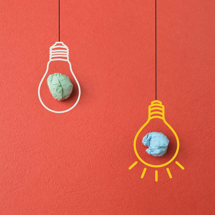 innovation - light bulbs - creative idea