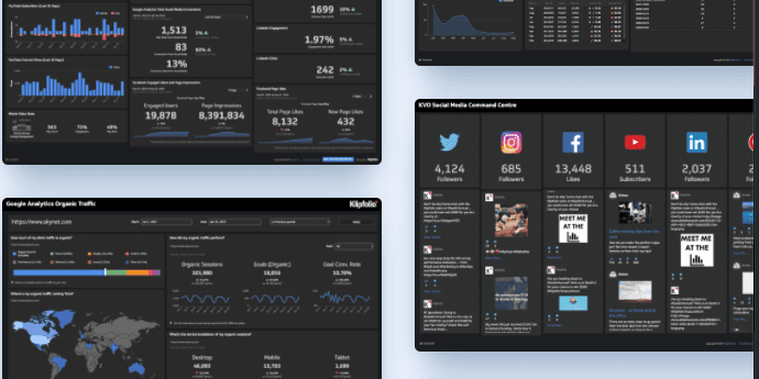 Klipfolio dashboards