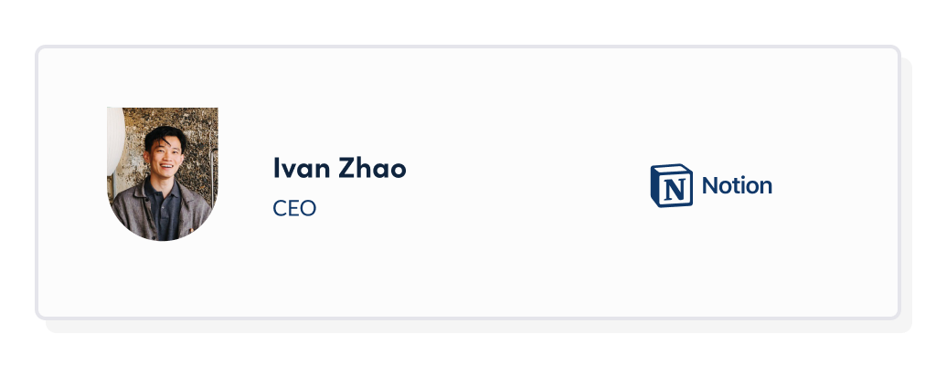 Ivan Zhao Notion CEO