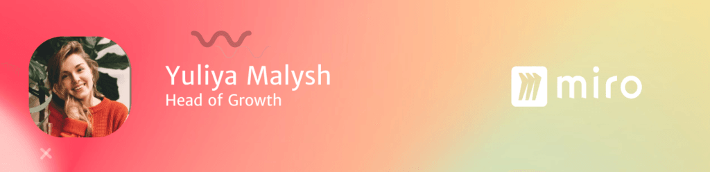 Yuliya Malysh, Head of Growth at Miro