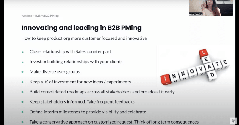 Innovating and leading in B2B