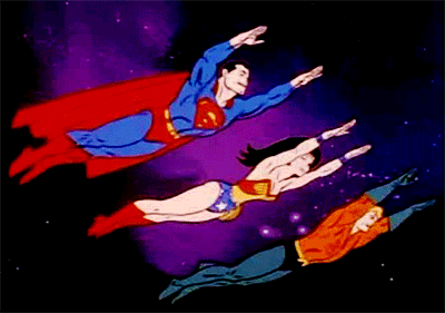 wonder woman superman GIF