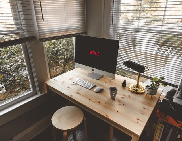 Netflix in a home office