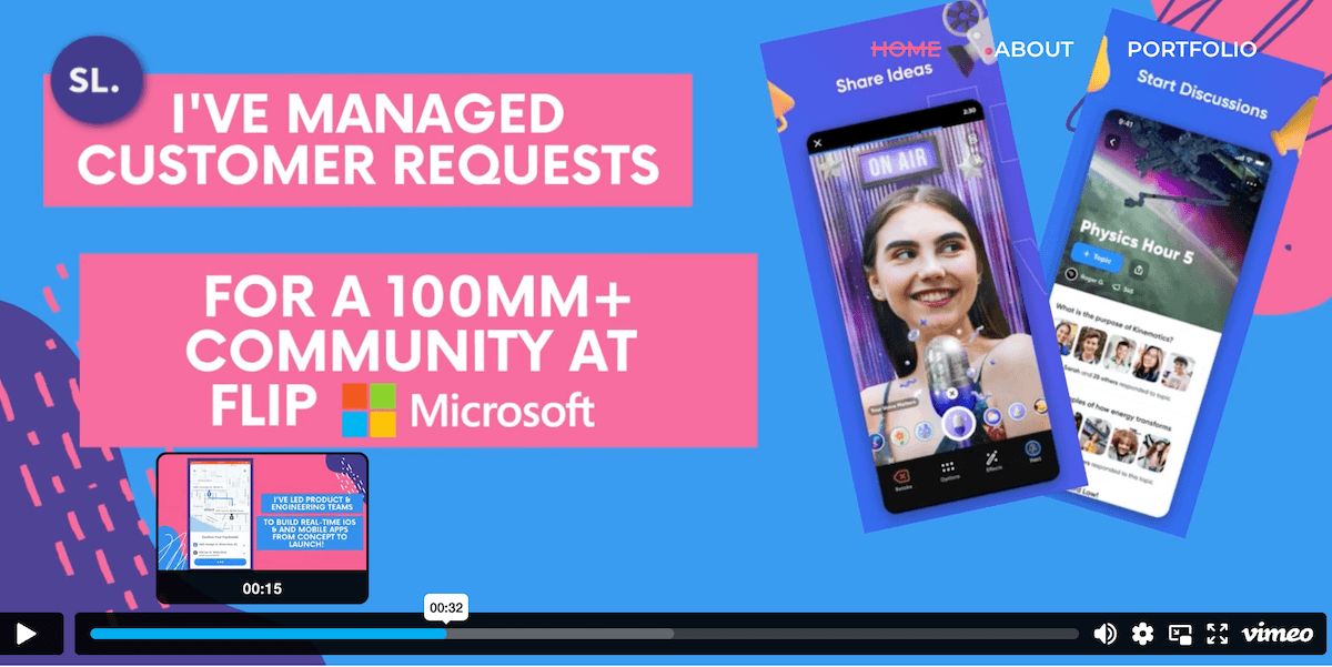 Blog image: PM portfolio example - highlights reel