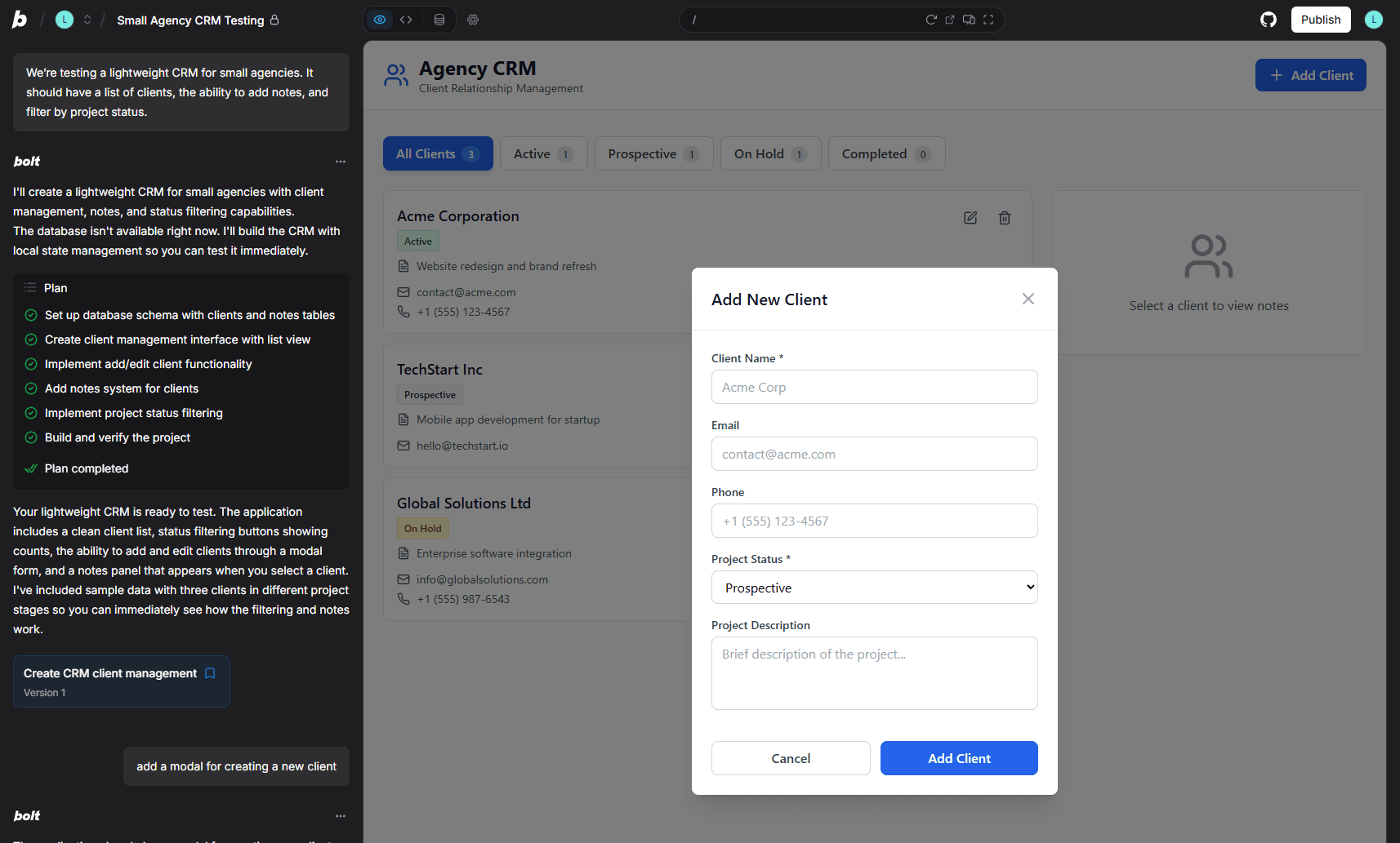 Blog image: Ai prototyping > Bolt 3
