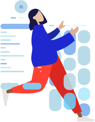Woman with a wireframe