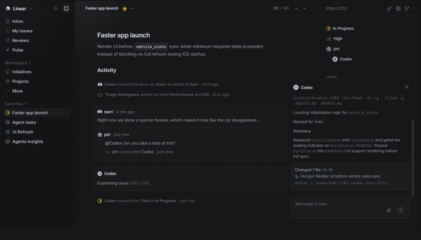 linear AI tool for PMs