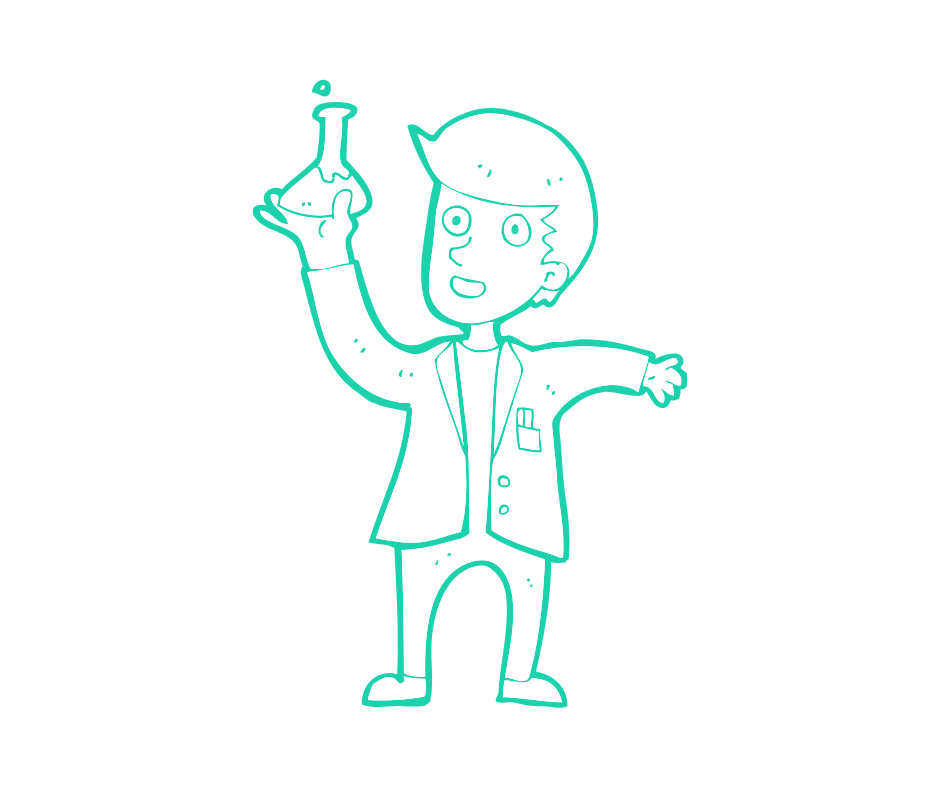 Graphic of a scientist