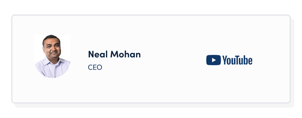 Neal Mohan YouTube CEO