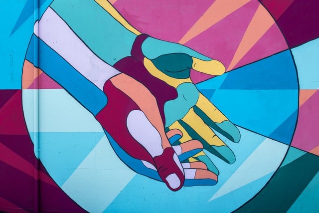 Multicolored hands