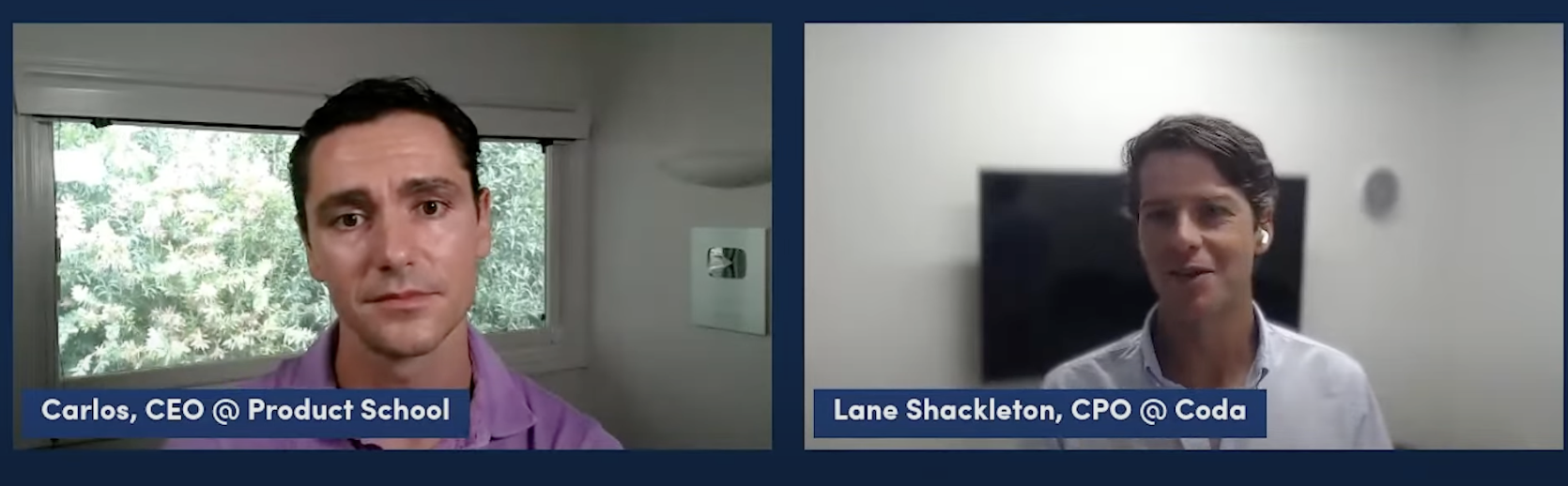 Fireside chat: Carlos and Lane Shackleton