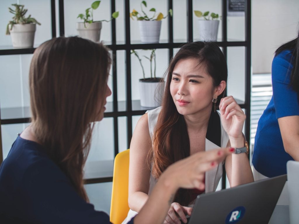 Women working together