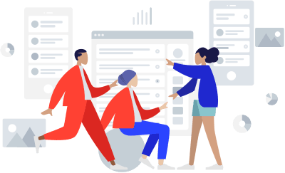 Product Managers with a wireframe