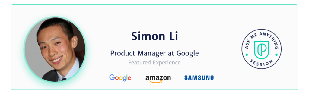 Simon Li Google Product Manager