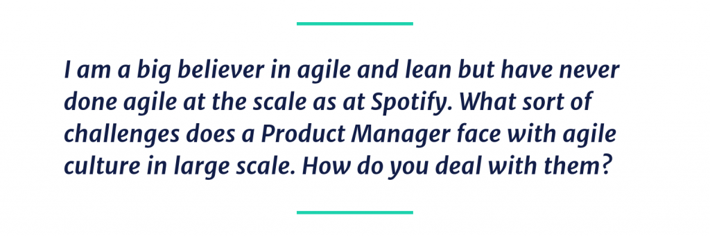 How do you deal with agile at scale