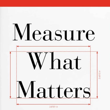 Measure What Matters book cover